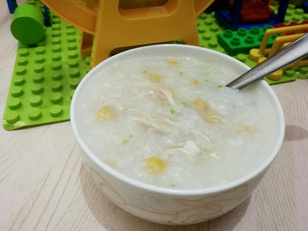 鸡丝粥的做法
