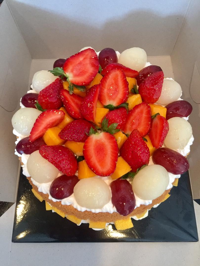 戚风水果裸蛋糕🎂简单容易❤️不会挤奶油的也可以做出漂亮的蛋糕🎂