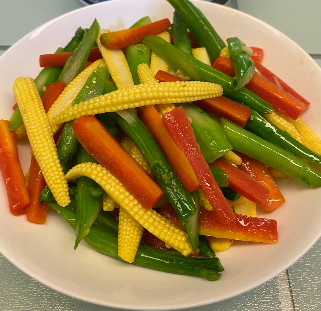 榄菜炒杂蔬