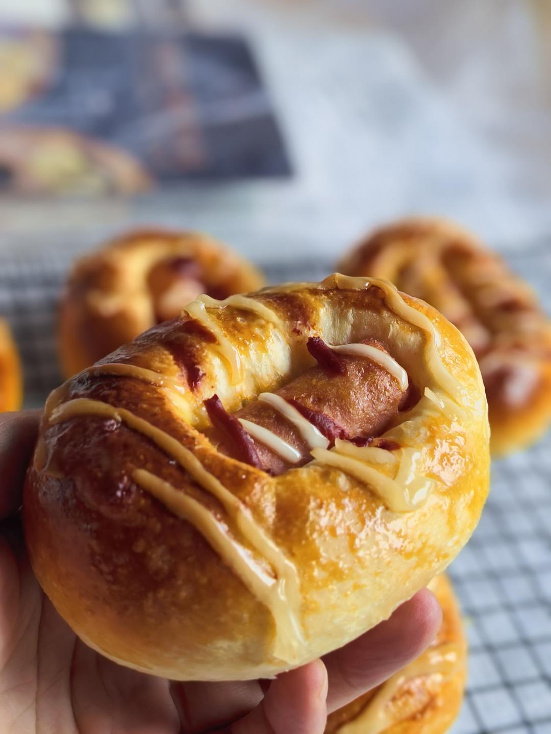 全麦肠仔小面包❗小朋友最爱的小面包🔥