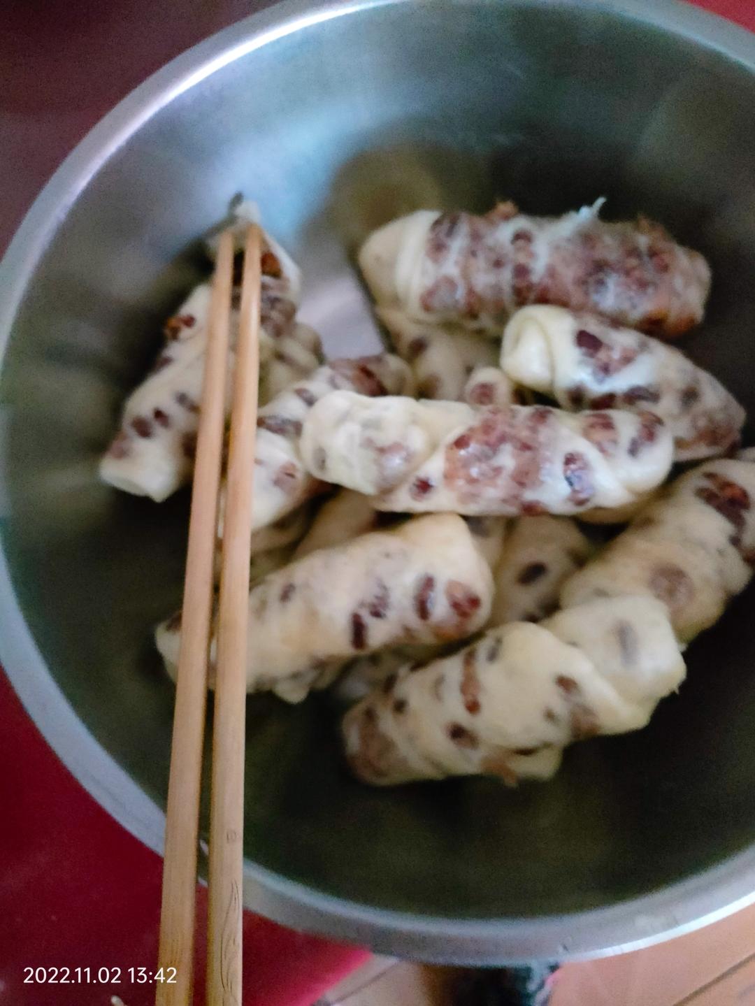 简单易做红豆卷饼