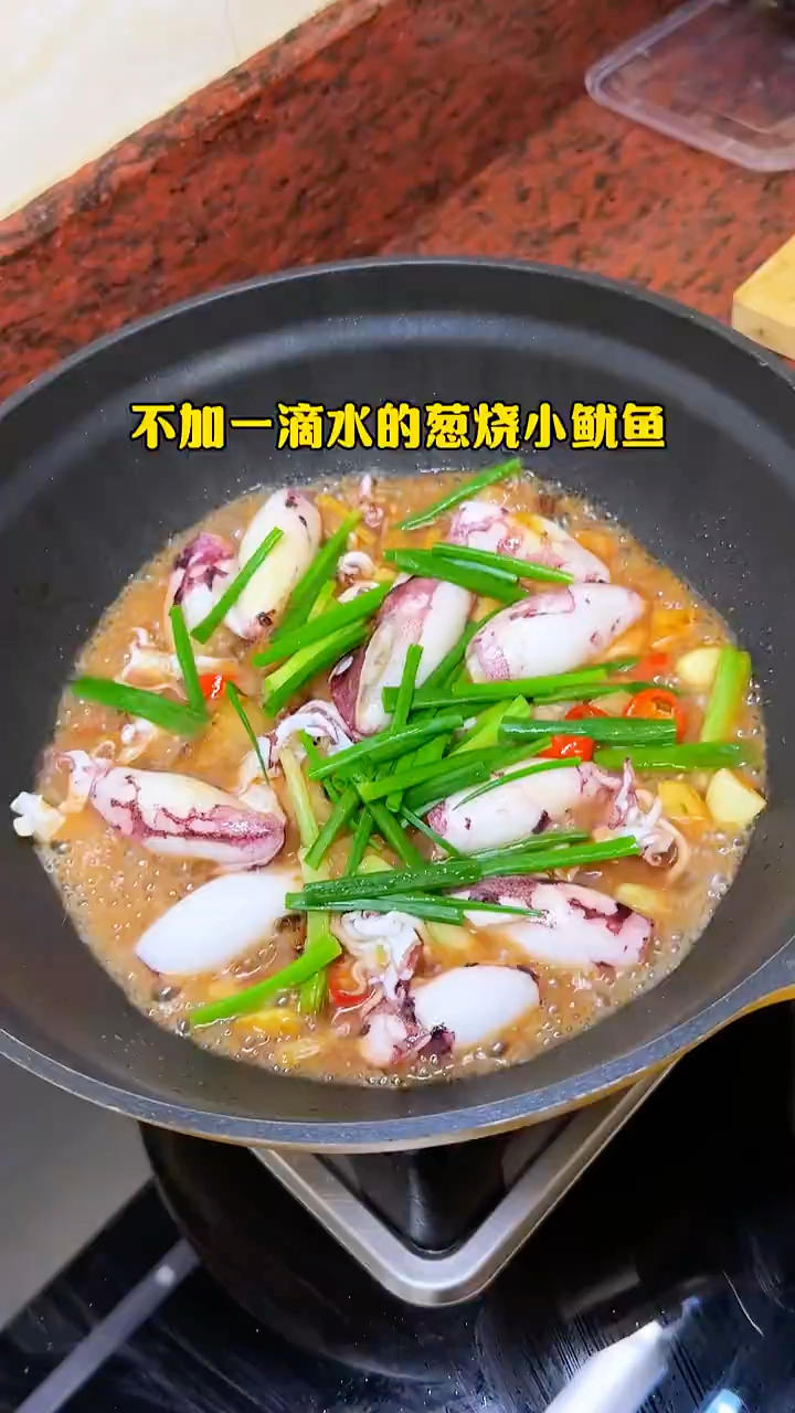 葱烧小鱿鱼