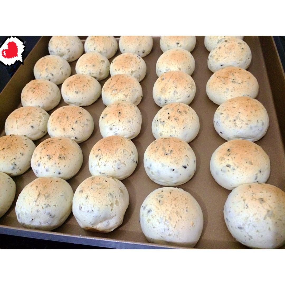 黑芝麻麻薯面包