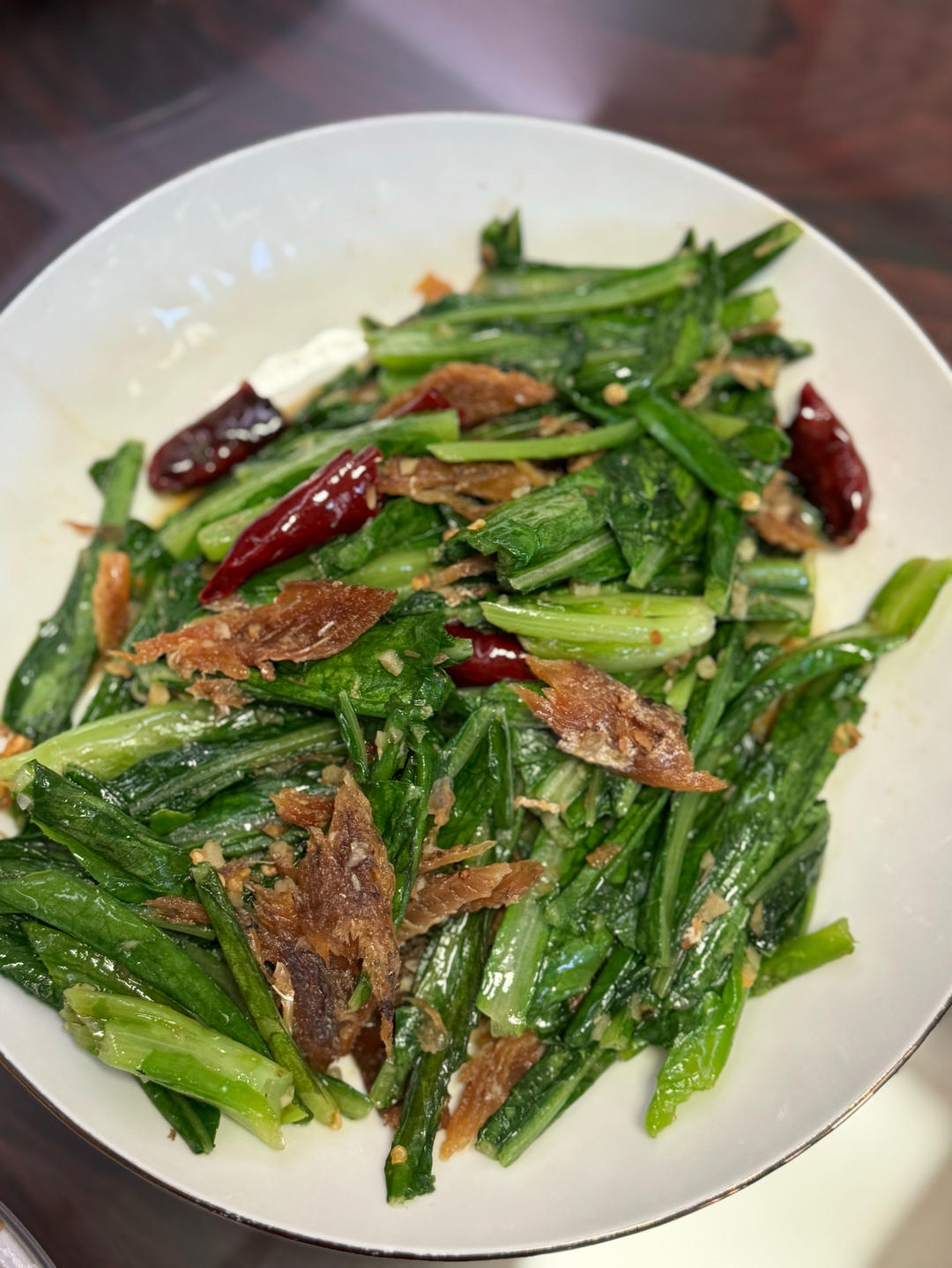 豆鼓鲮鱼油麦菜