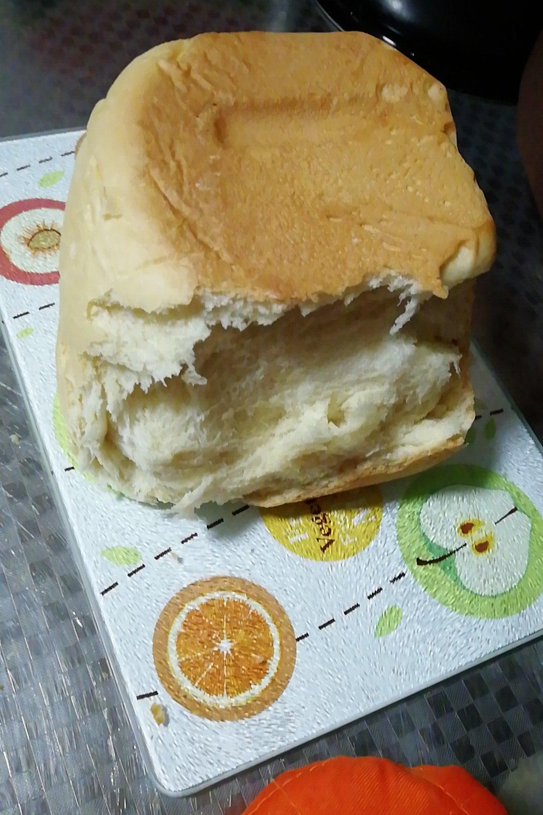 超级好吃的原味面包（面包机版）