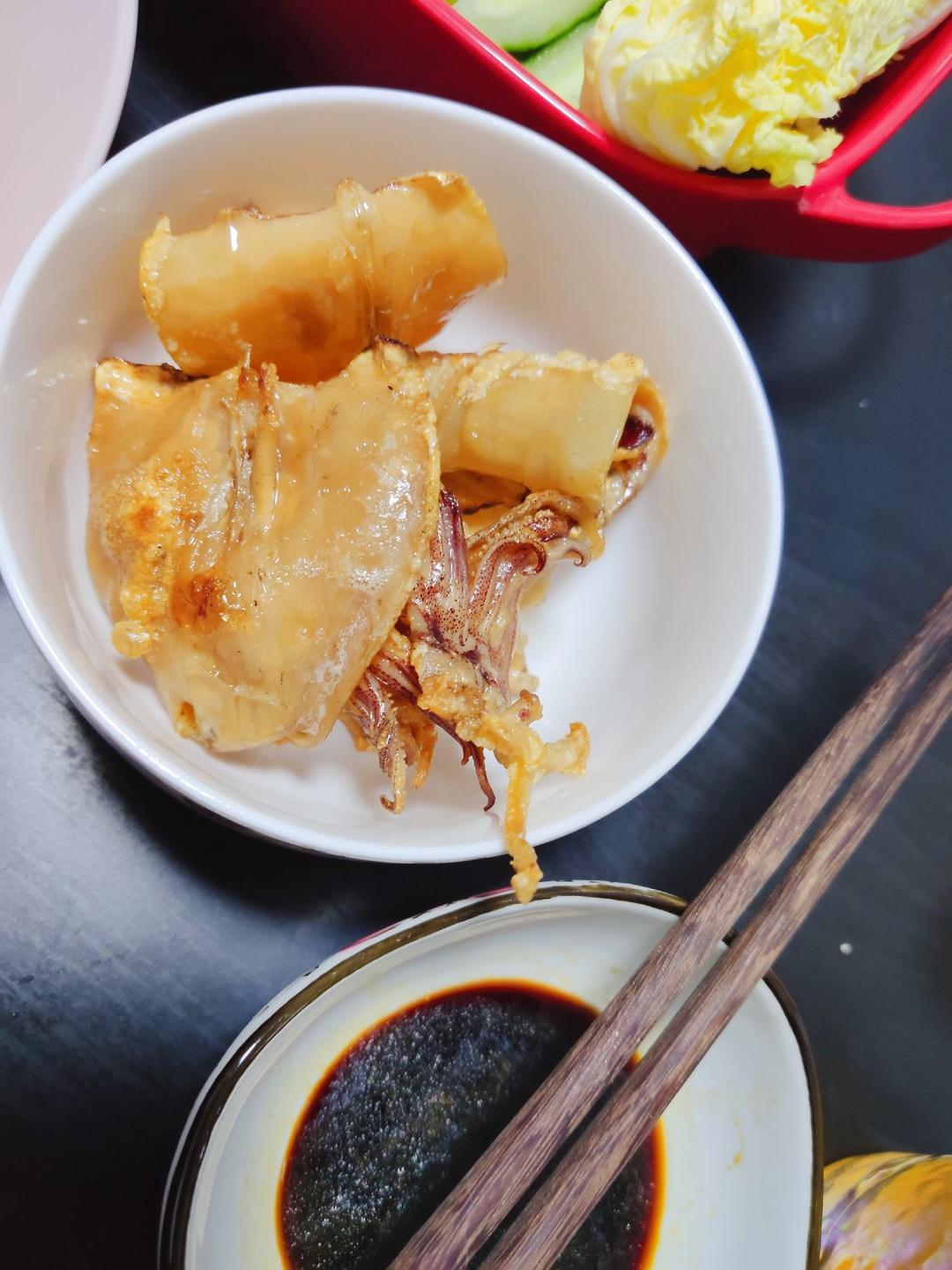 甜心少女软绵绵做的炸鱿鱼干