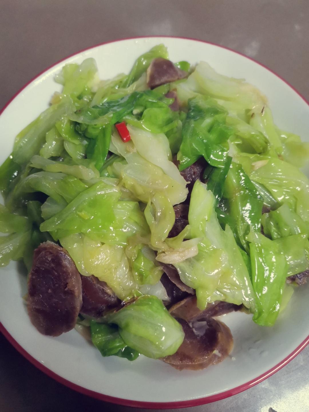 这么炒包菜，吃到空碗