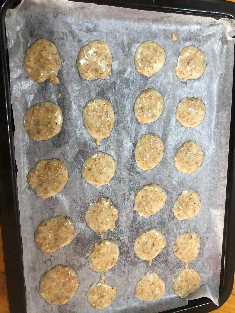 白芝麻薄脆饼干（消耗蛋白）