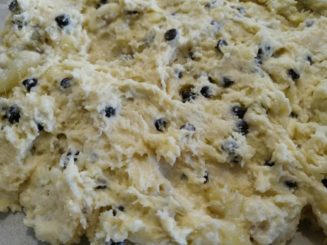 香蕉黑巧克力司康