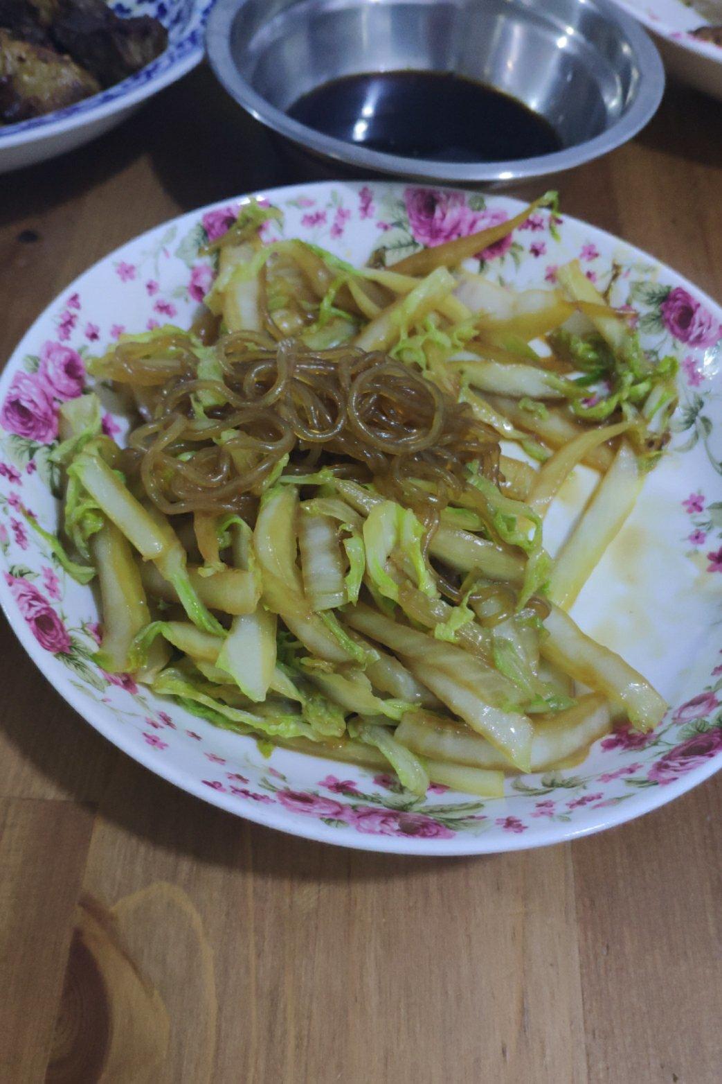 大白菜炒粉丝