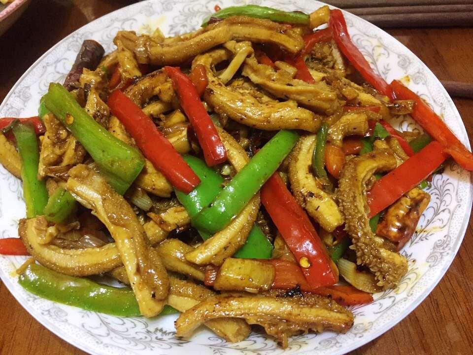 完羙_做的双椒炒牛肚丝