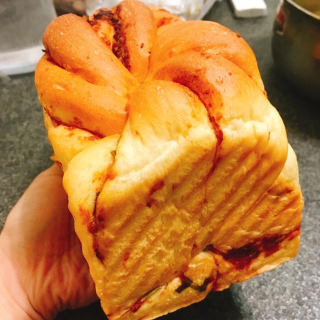 大船长高比克风炉·香葱肉松手撕吐司（宵种法）