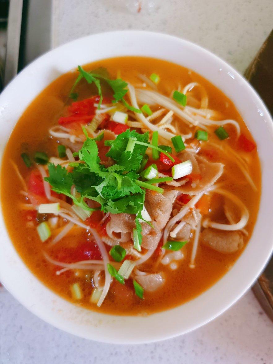 番茄肥牛金针菇