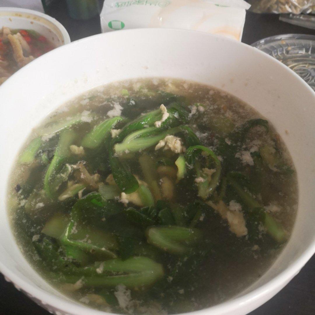 鸡毛菜蛋汤