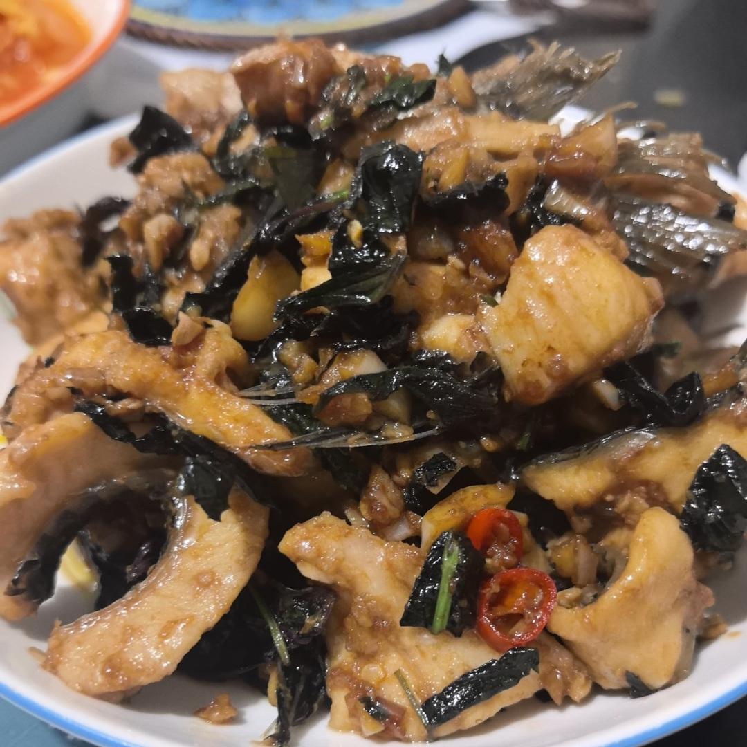 蒜香黑鱼片