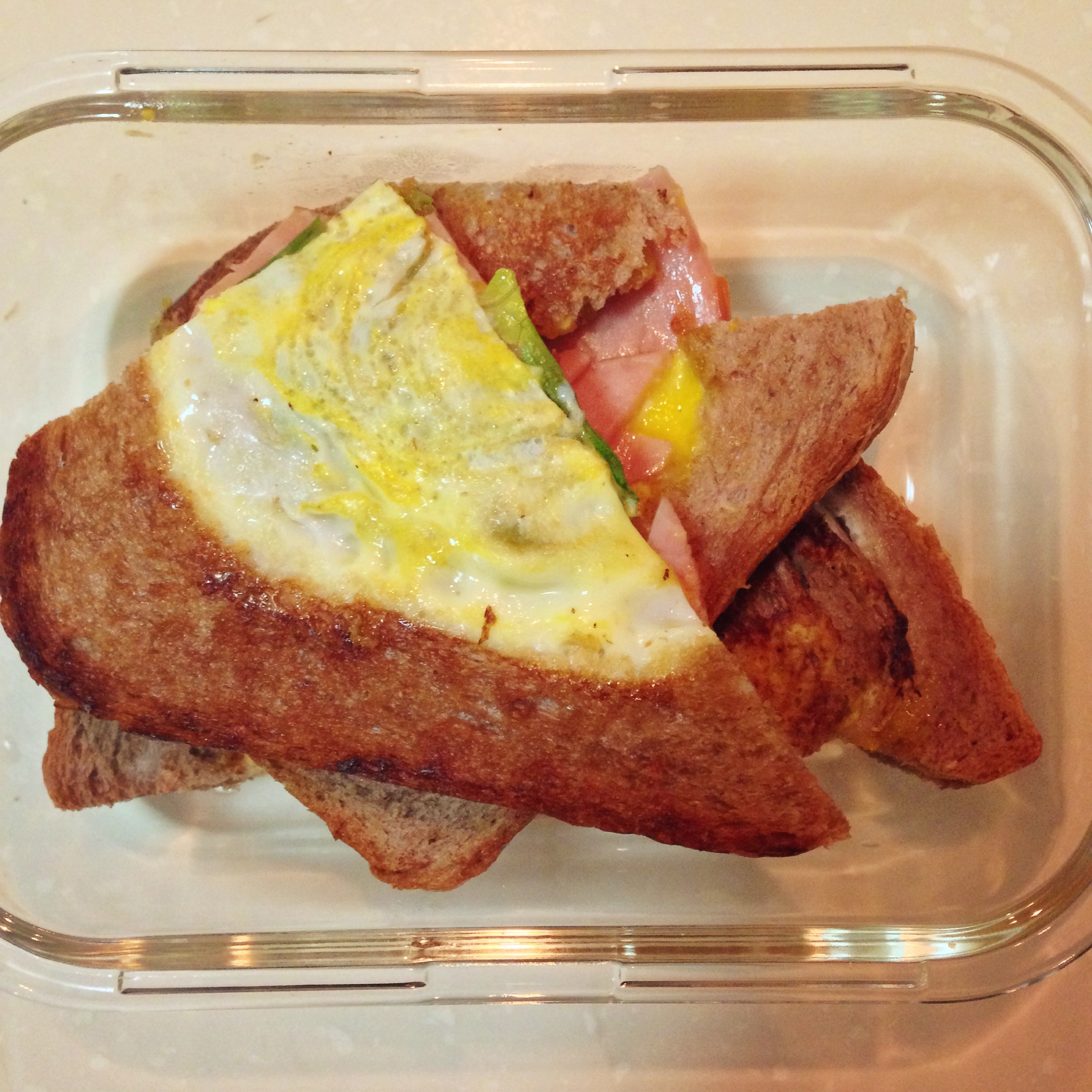 一片面包的三明治