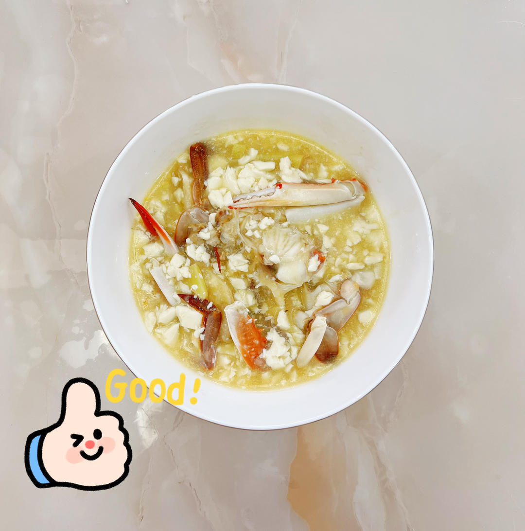 梭子蟹豆腐煲