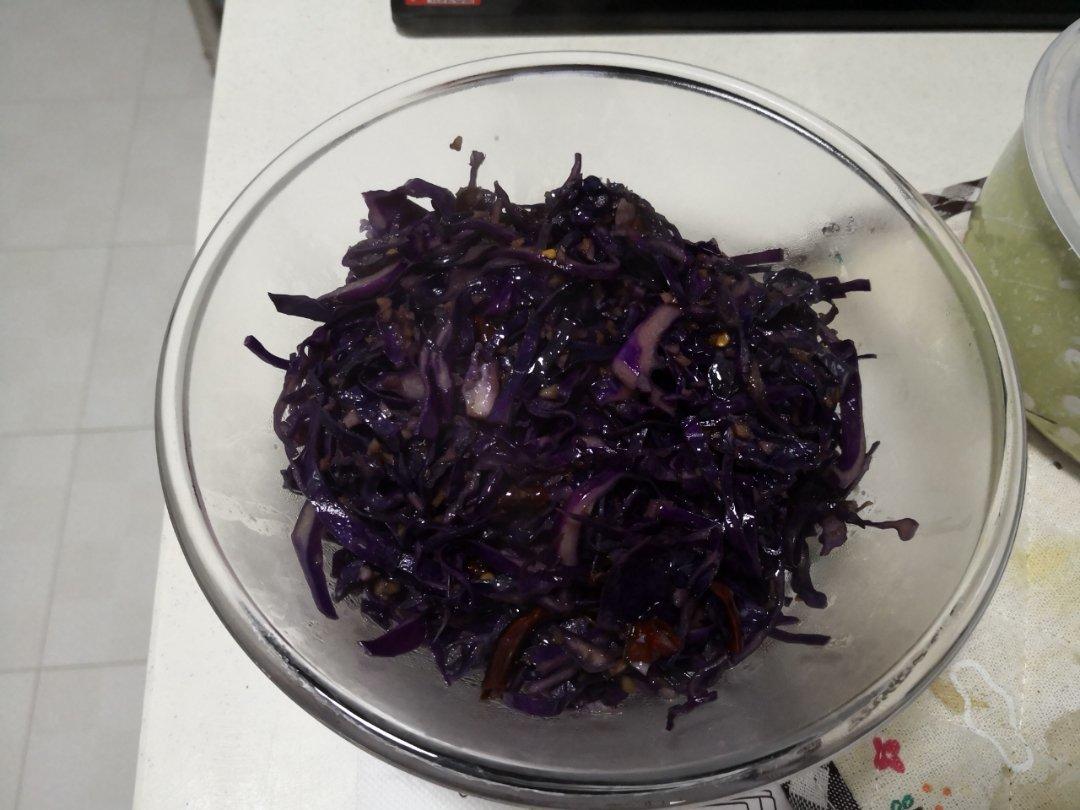 炒紫甘蓝