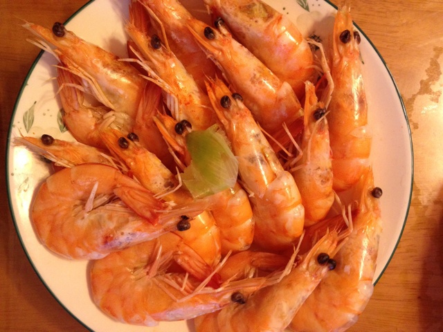 盐水煮虾