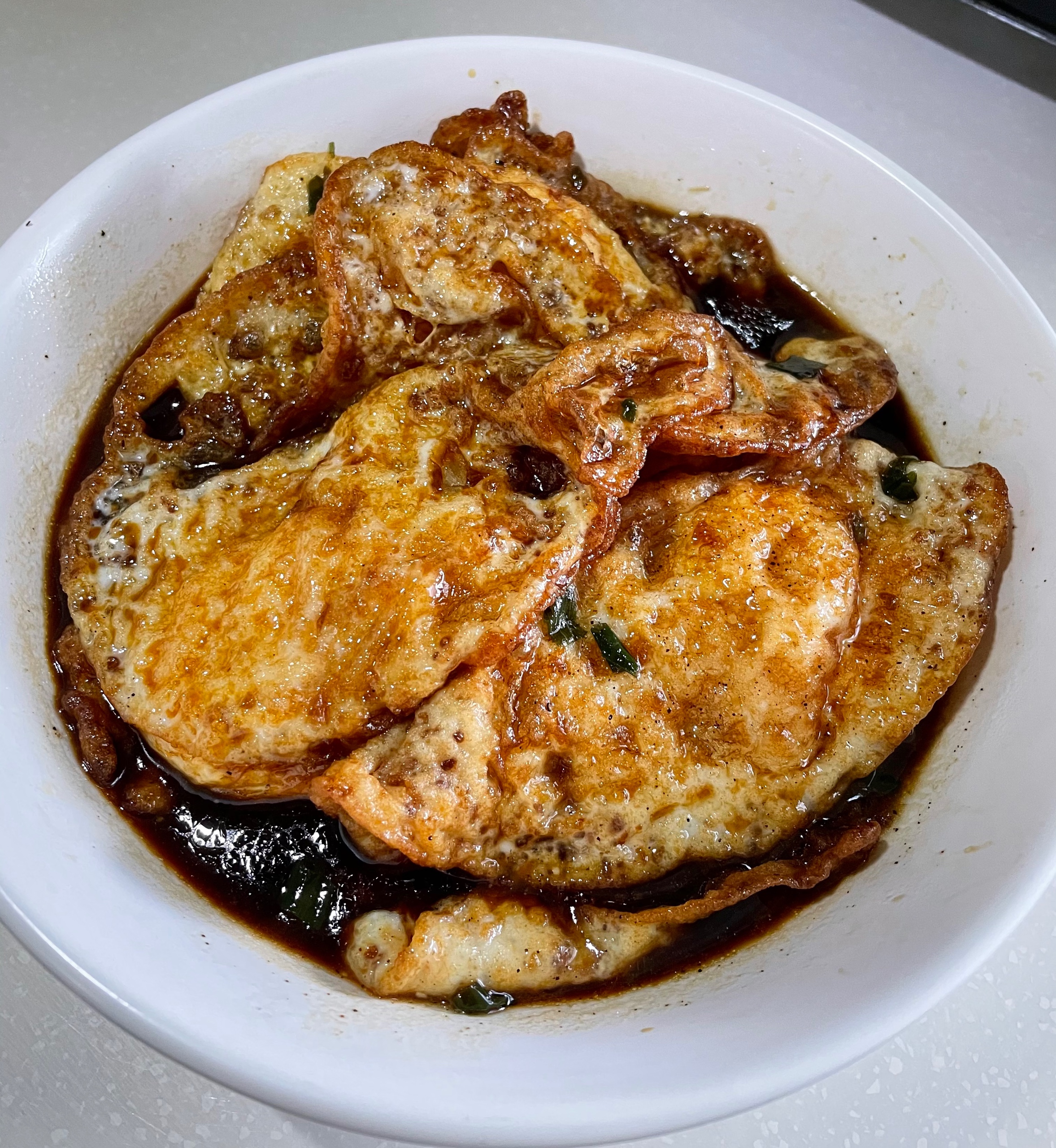 下饭菜红烧煎鸭蛋（煎鸡蛋亦可）——中式一日三餐（一百二十二）的做法