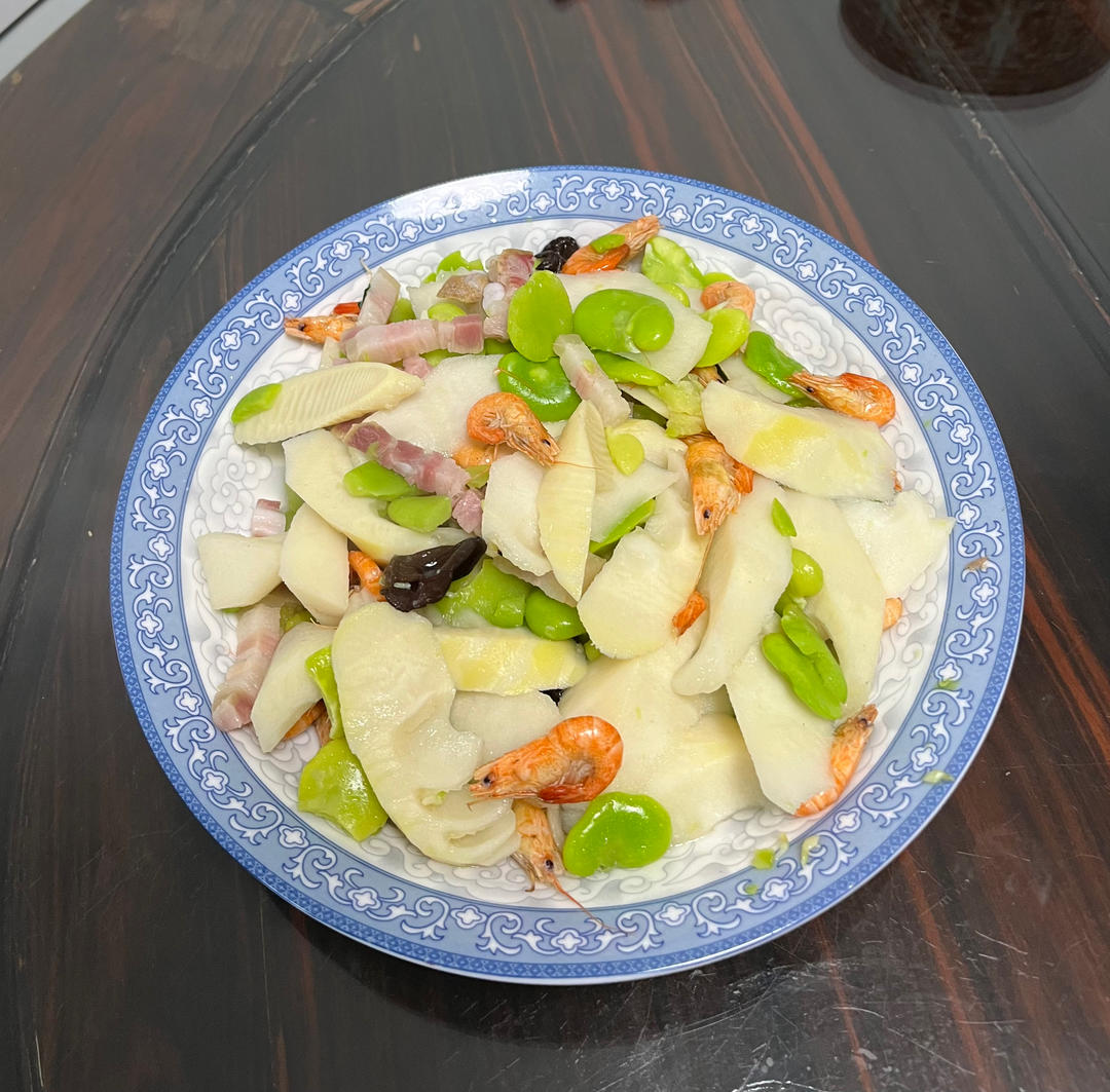 蚕豆咸肉焖春笋/春三鲜