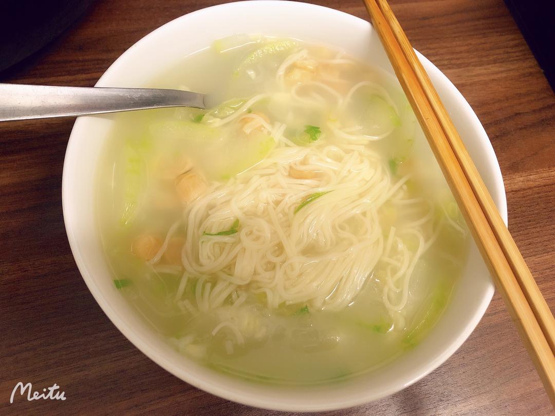 养胃的冬瓜瑶柱汤面