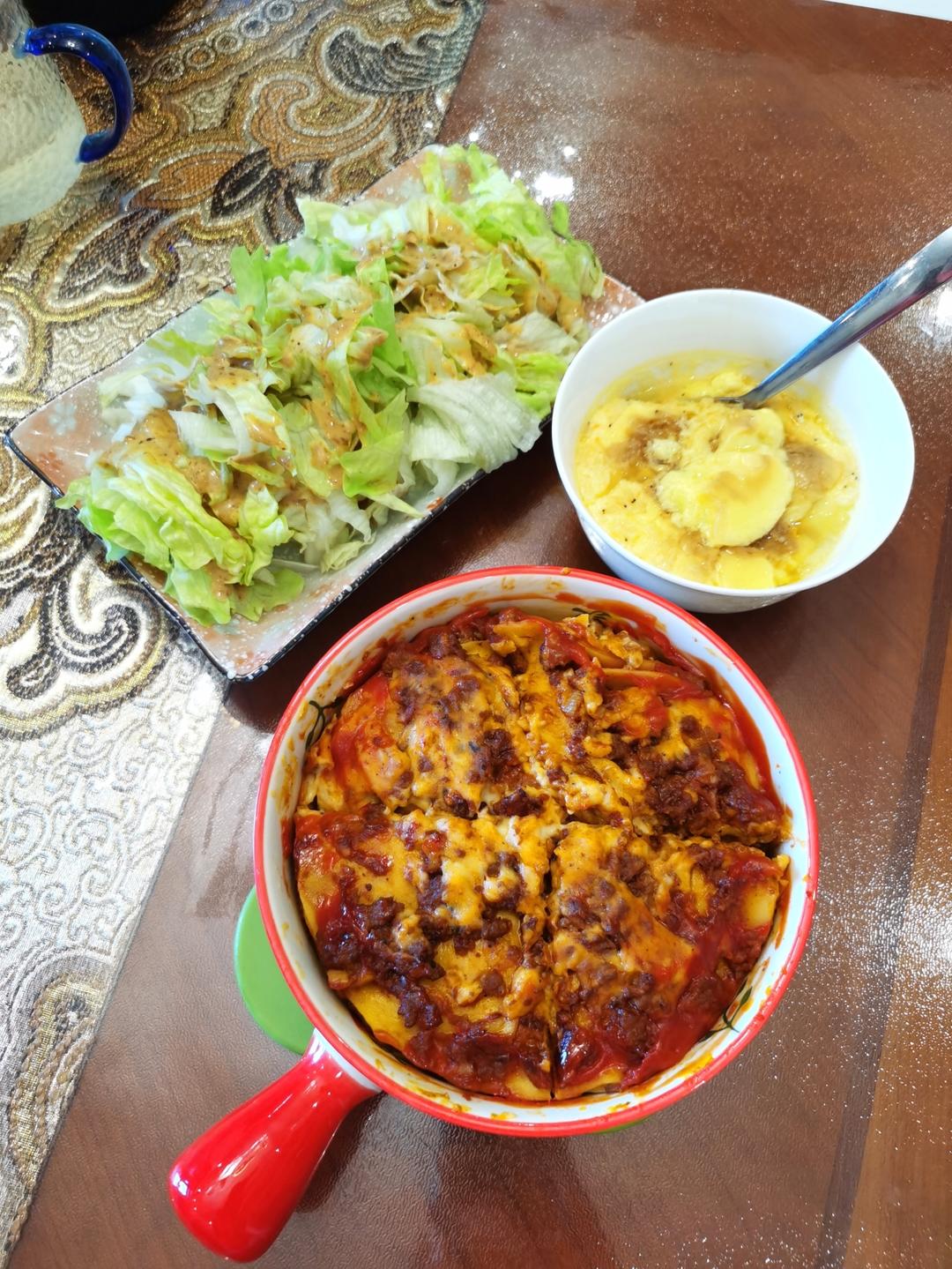 意大利千层面（包括自制面皮与白酱）