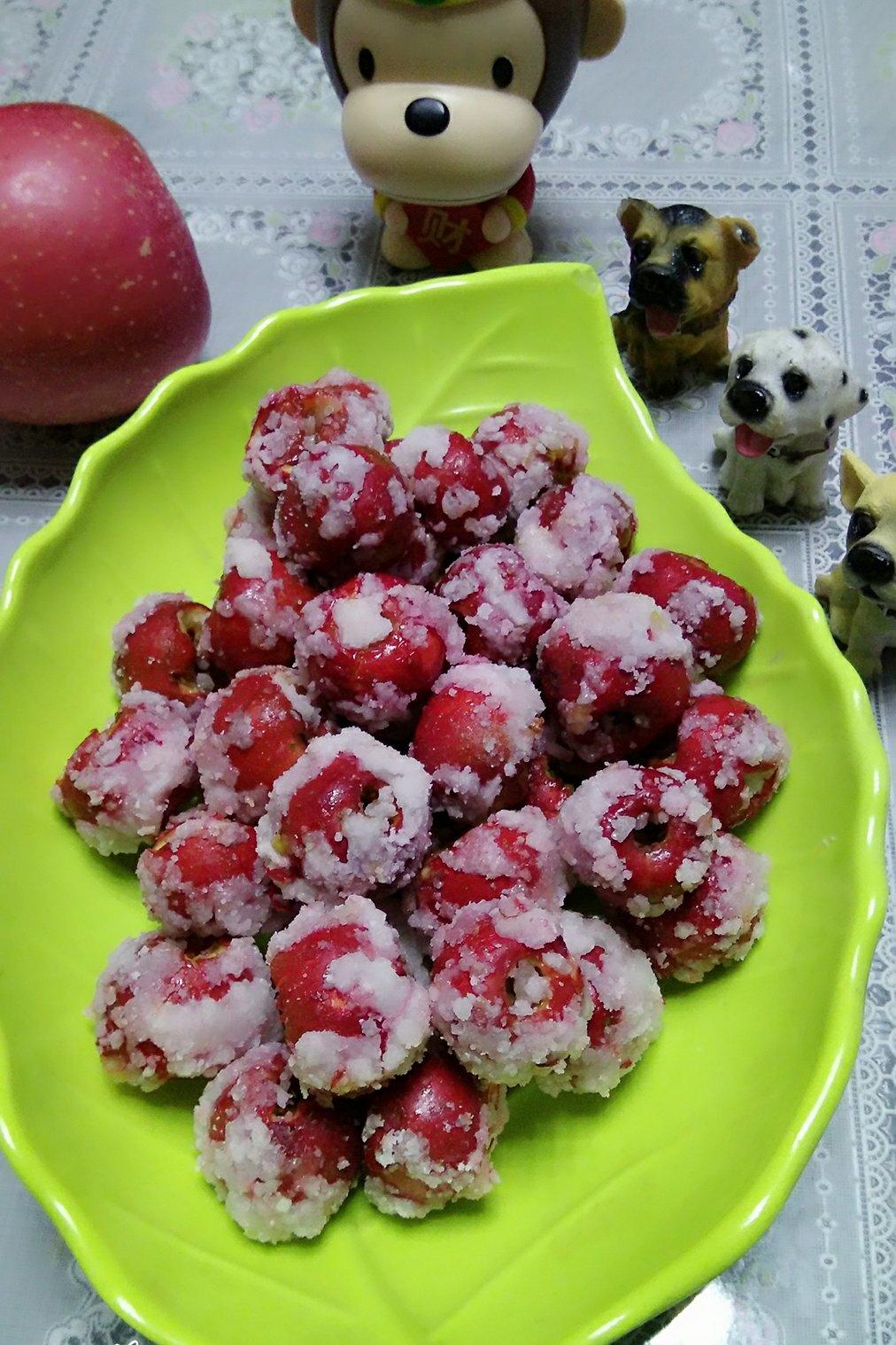 莫莫妈的小情怀做的超简单的山楂雪球