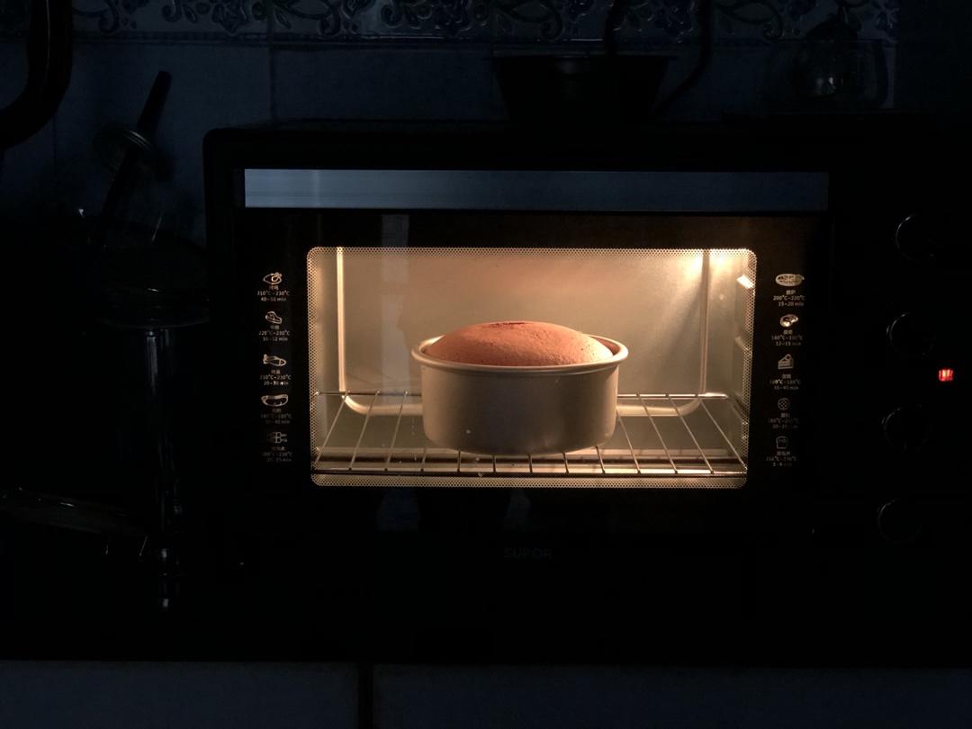 6寸2蛋完美戚风蛋糕