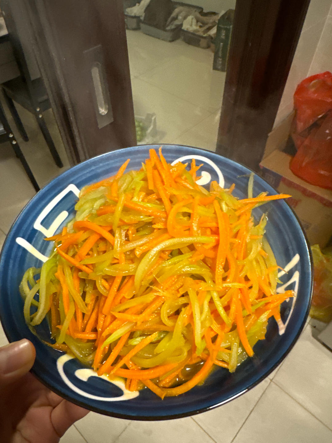 清炒双丝（莴笋、胡萝卜）