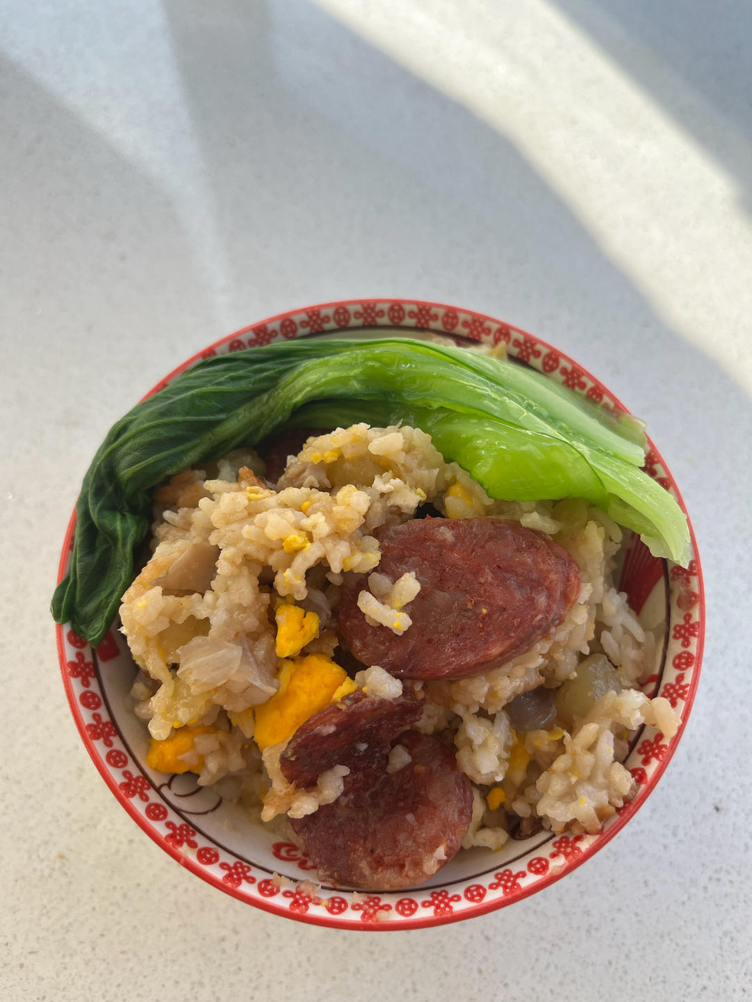 零失败 绝对惊艳 广式腊肠葱油煲仔饭（极简电饭煲版）