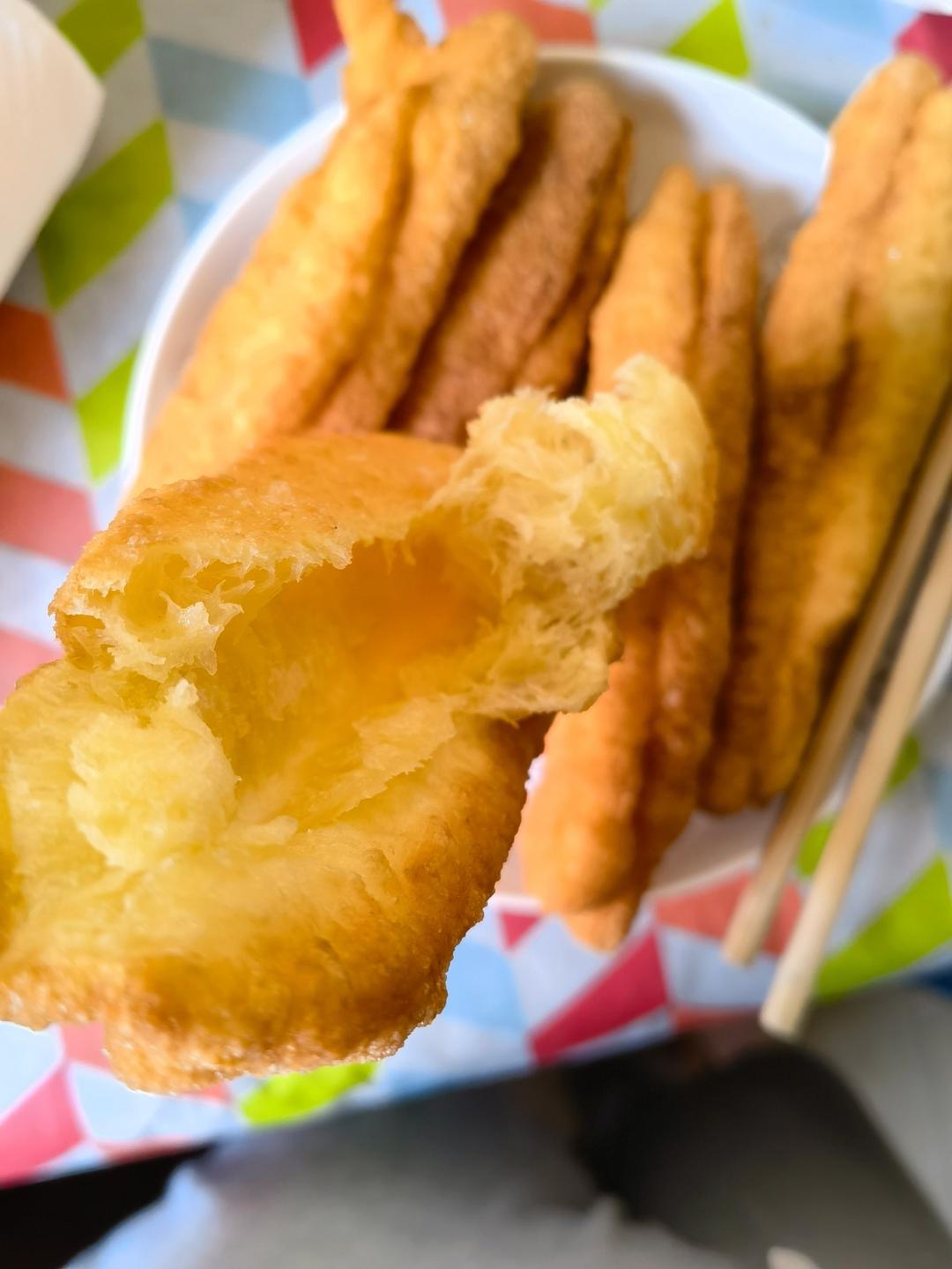 快手早餐～自制油条（酵母版，不含泡打粉、膨松剂）