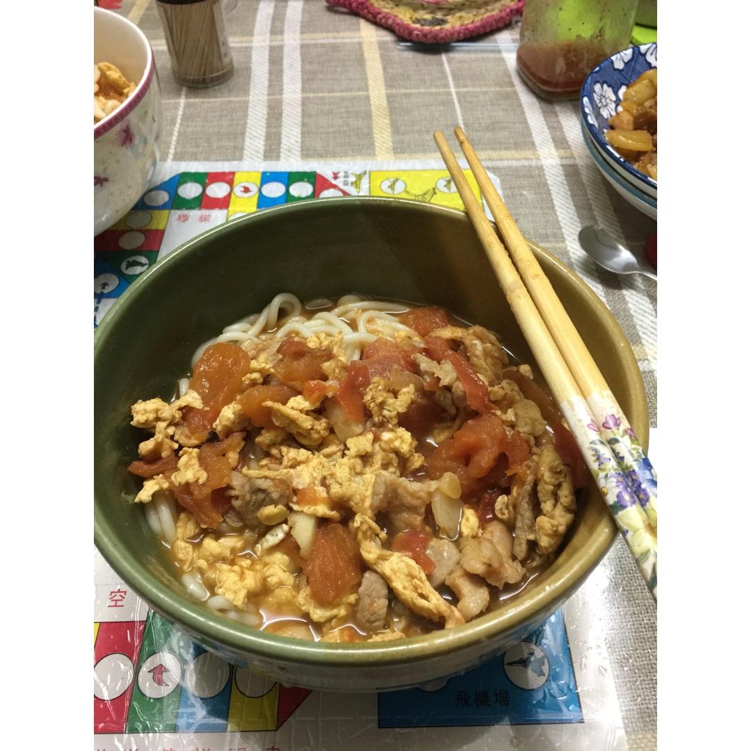 (外婆真传)西红柿打卤面