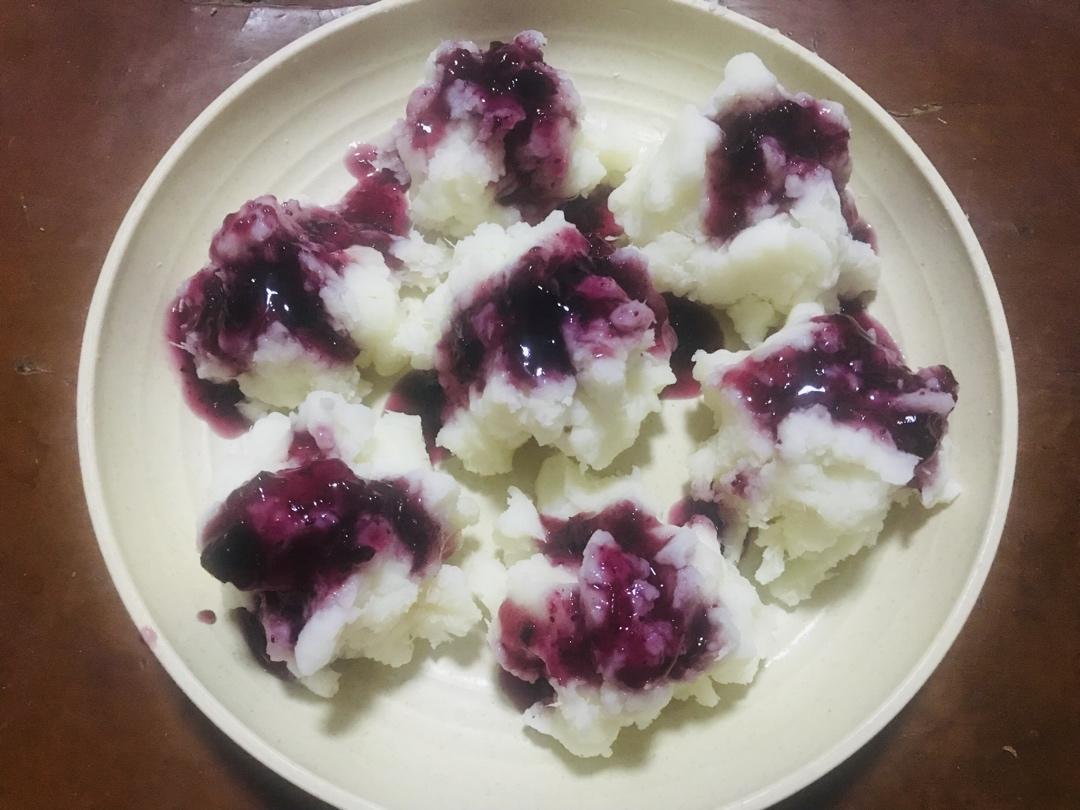 超级简单的蓝莓山药