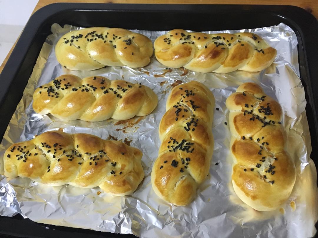 酸奶辫子面包（一次发酵）