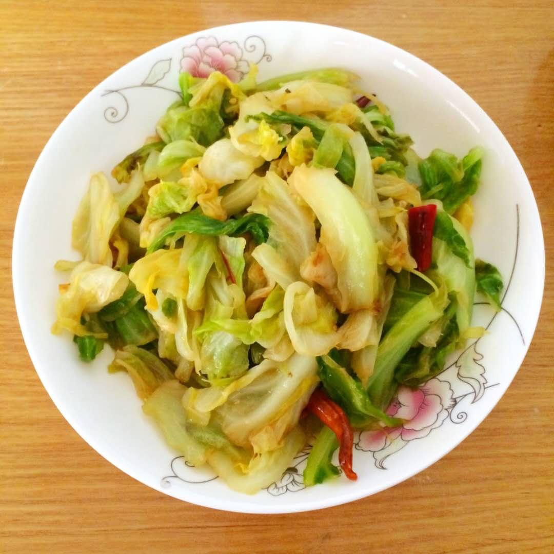 果冻22做的蚝油手撕包菜