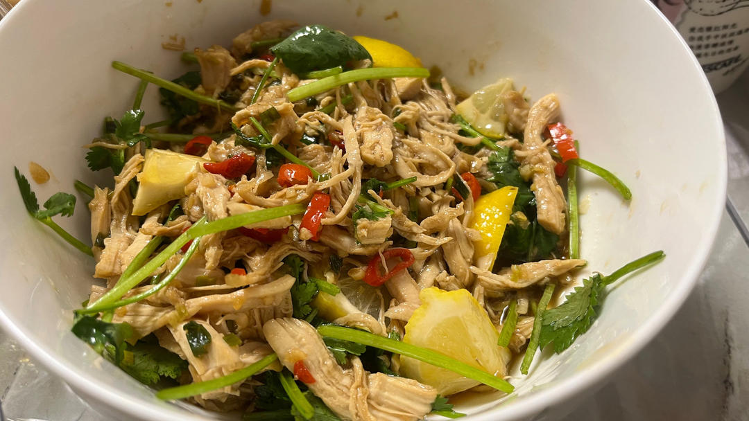 ✅ 第6道快手低脂菜✨清爽美味的柠檬鸡丝🍋鸡胸肉满分吃法💯