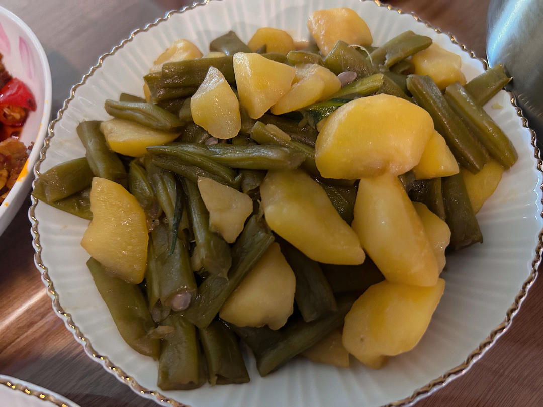 豆角炖土豆极简版💜