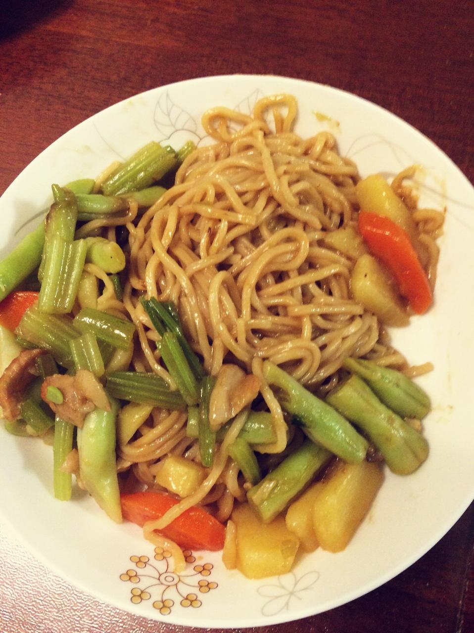 豆角焖面