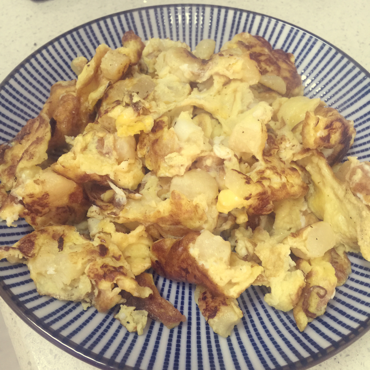 干贝炒鸡蛋（中式的scrambled egg）