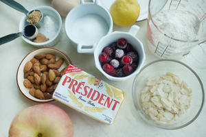 法国总统烘焙学院－莓果果肉桂杏仁玛芬的做法 步骤1