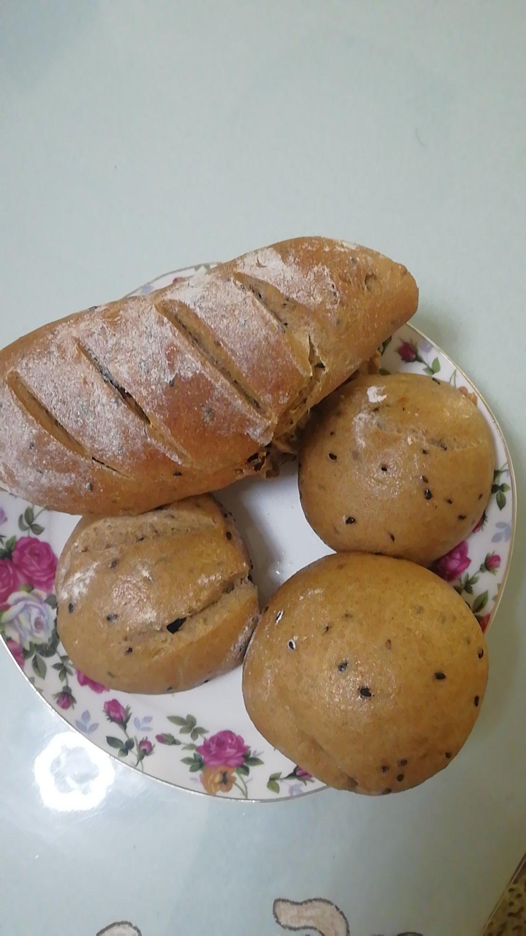 全麦红糖桂圆软欧包