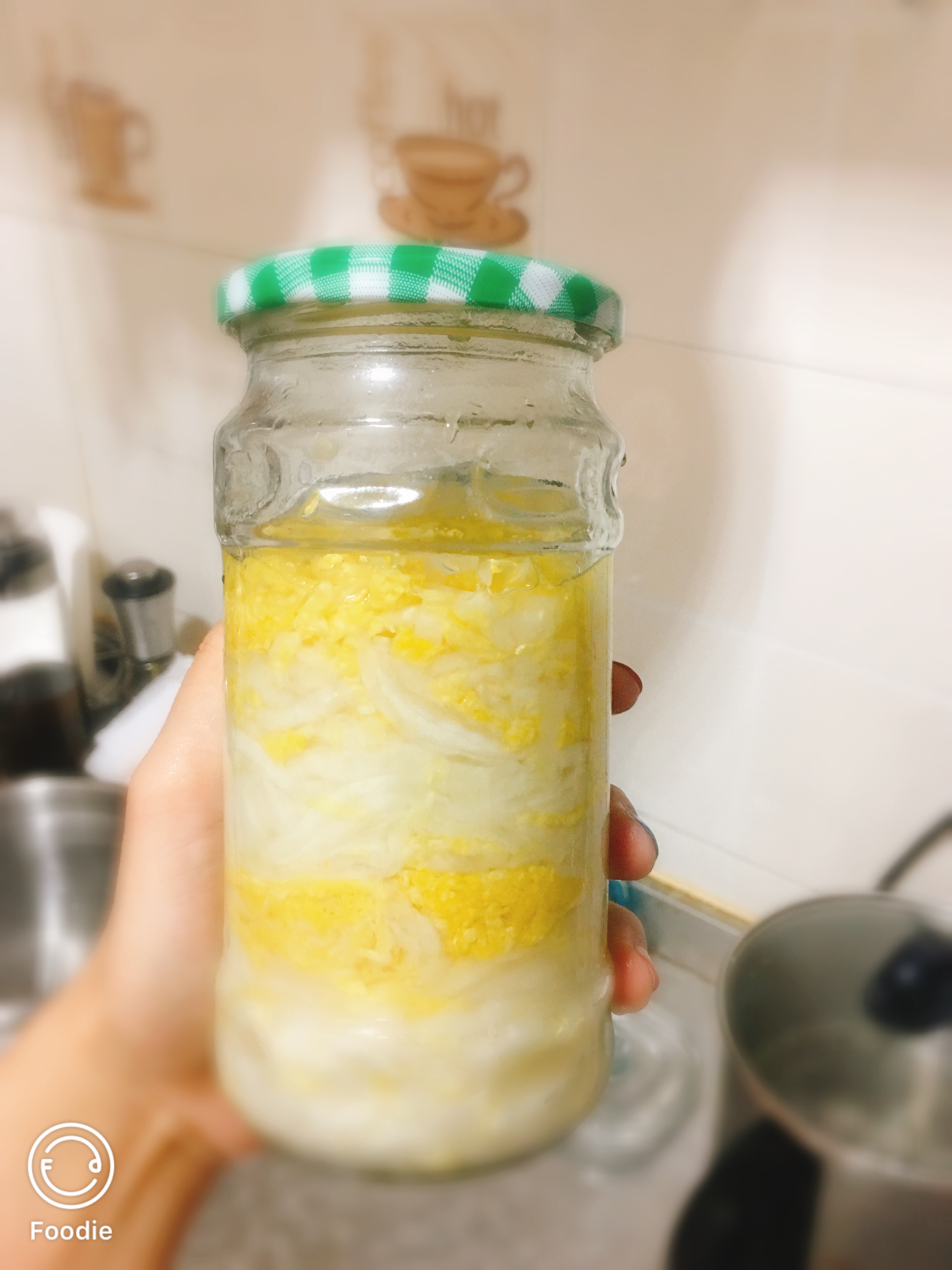 一个玻璃罐头瓶就搞定的腌酸菜大法的做法