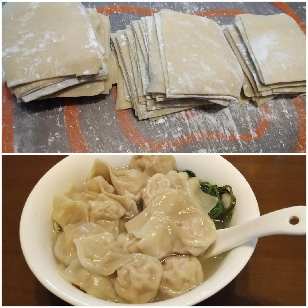 自己做馄饨皮、云吞皮