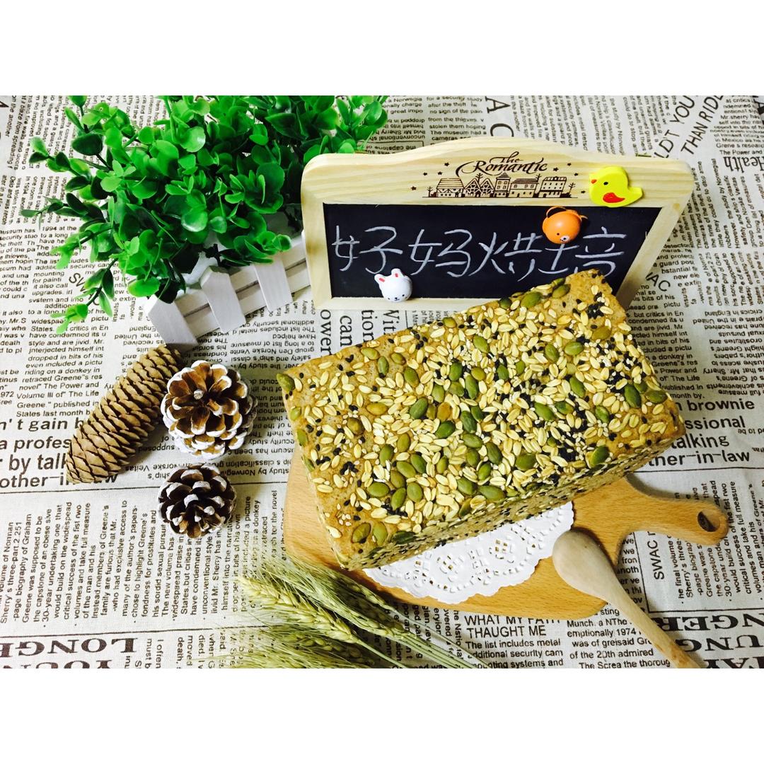 全麦核桃面包---无糖无油