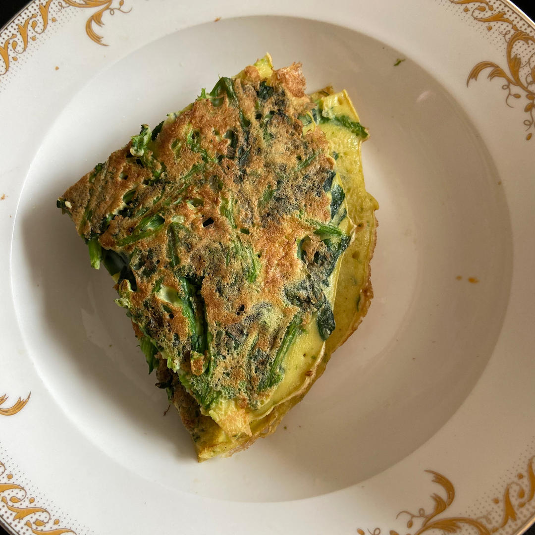 菠菜鸡蛋饼