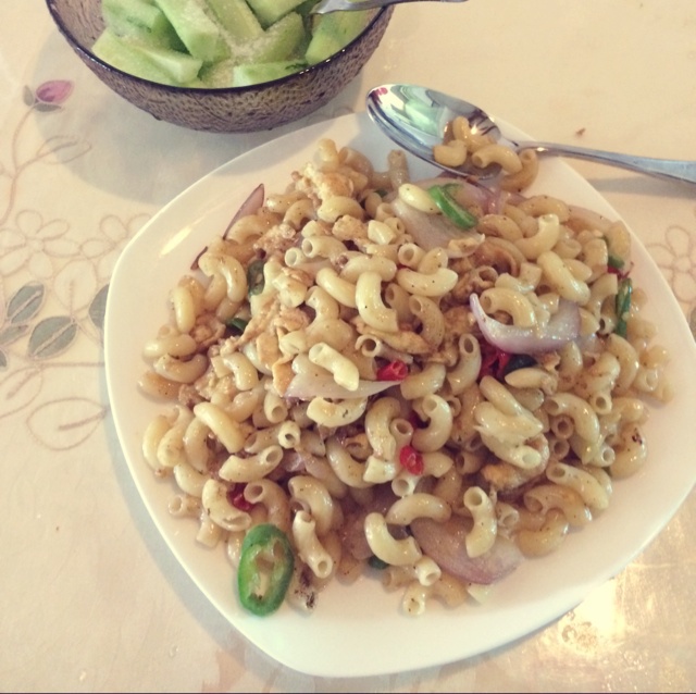 蔬菜炒意面