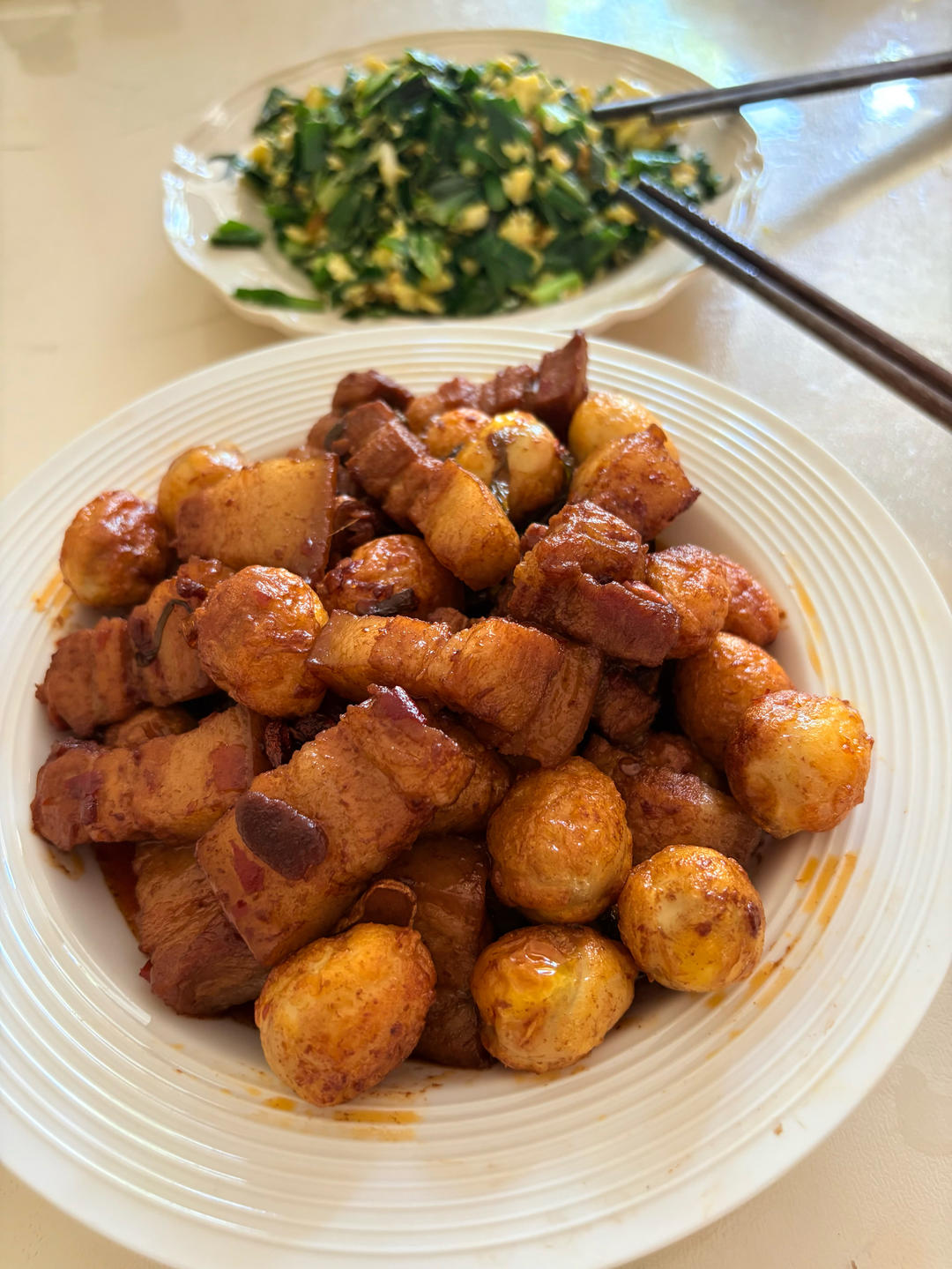 今天这个鹌鹑蛋红烧肉 简直不要太下饭了