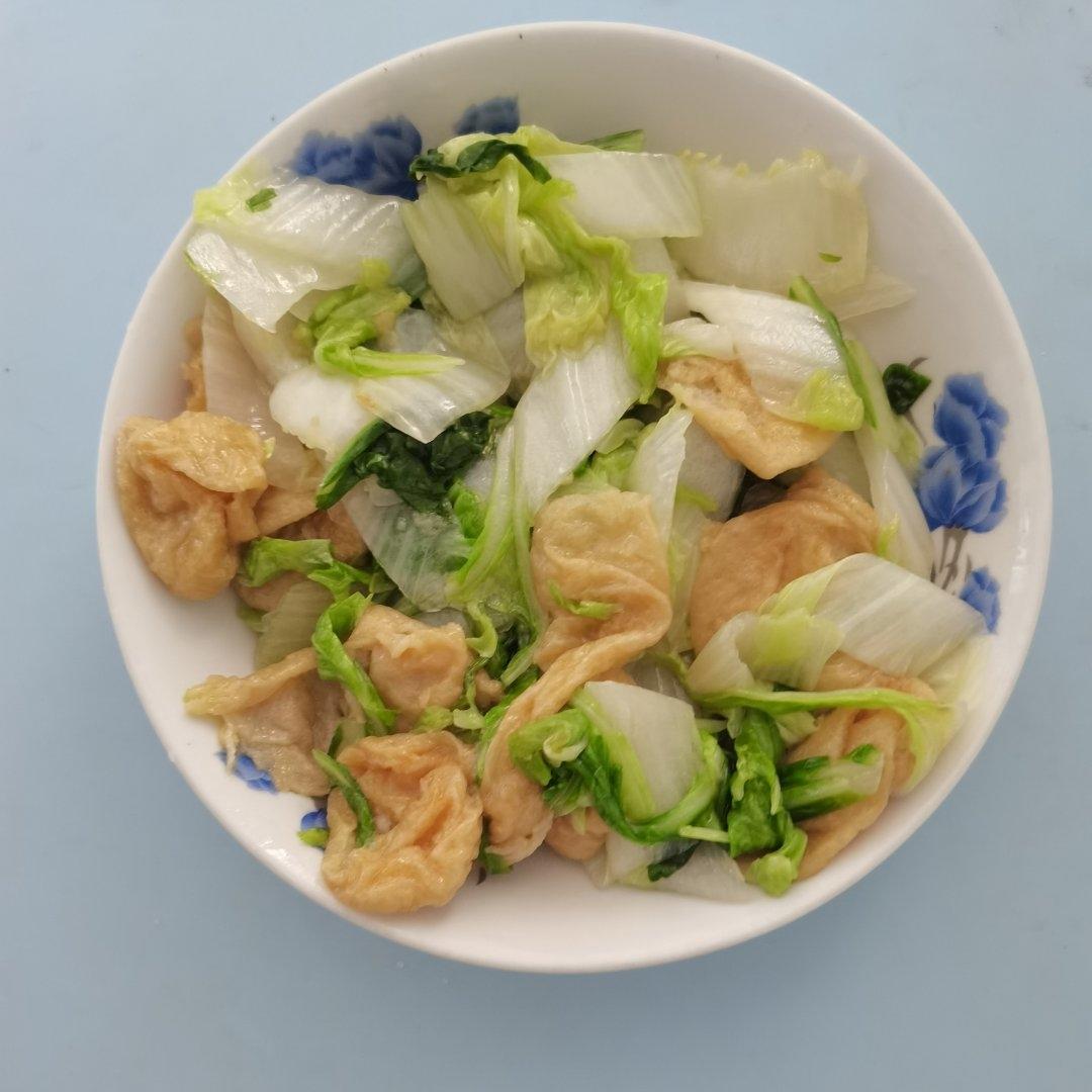 油面筋炒白菜
