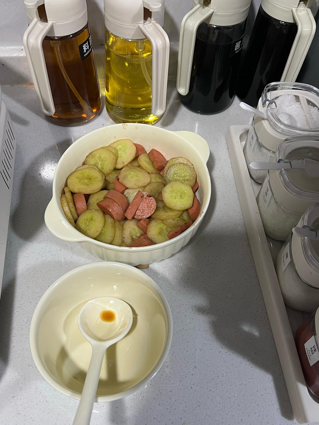 黄瓜炒火腿